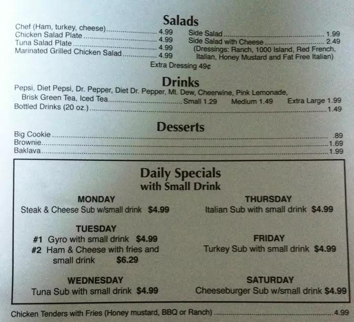 Archdale Subs Chicken Salad Plate